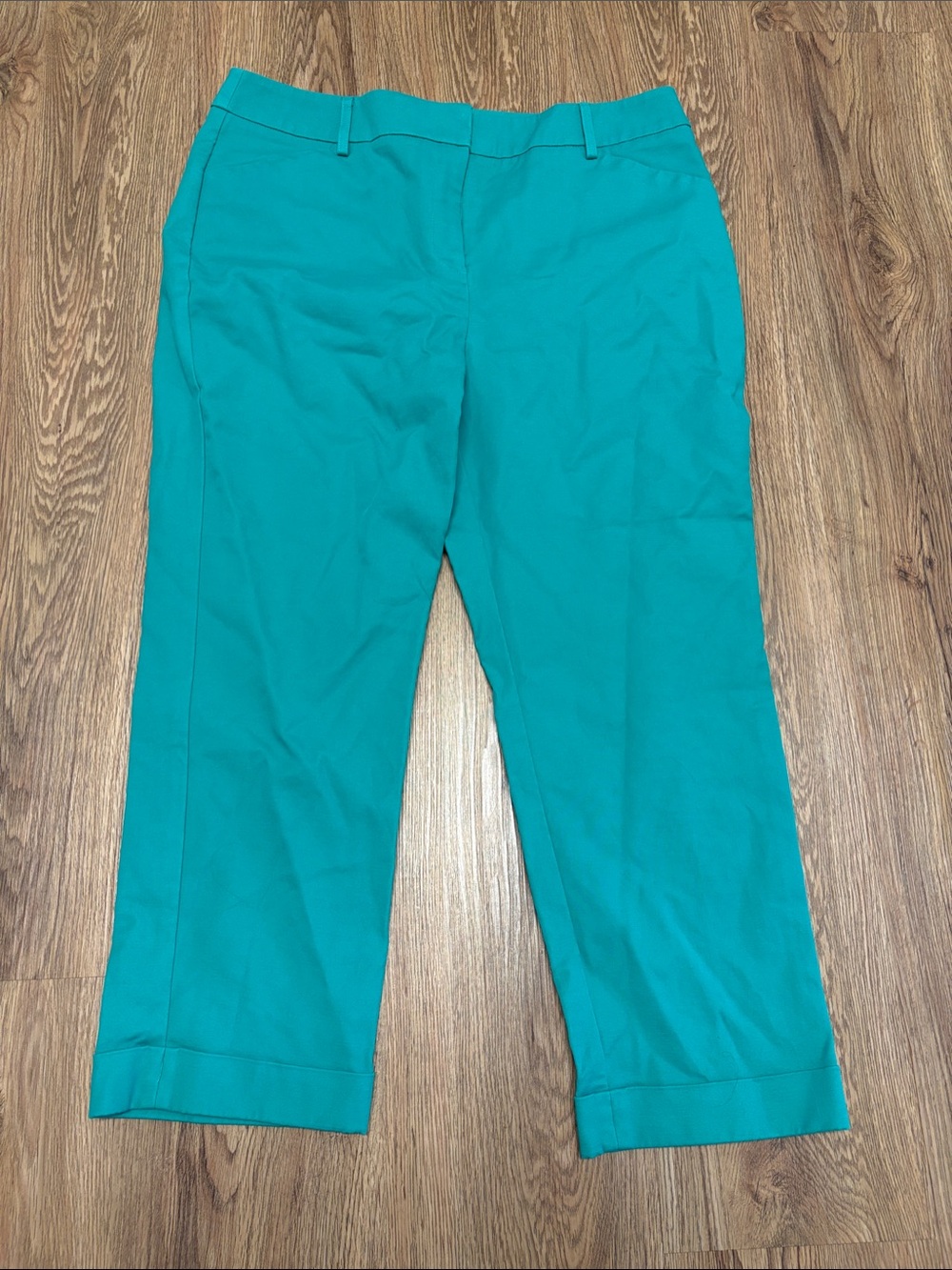 Chico’s Teal/green Women's Stretch Cropped Pants